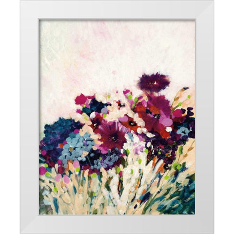 In Bloom White Modern Wood Framed Art Print by Griggs, Jan