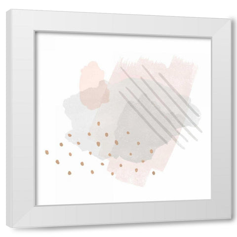 Lovely Blush I White Modern Wood Framed Art Print by Hershey, Moira