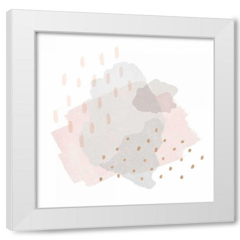 Lovely Blush III White Modern Wood Framed Art Print by Hershey, Moira