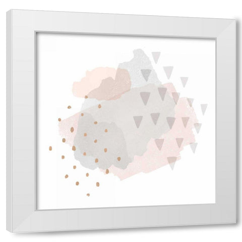Lovely Blush IV White Modern Wood Framed Art Print by Hershey, Moira