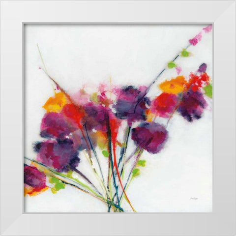 Misty White Modern Wood Framed Art Print by Griggs, Jan