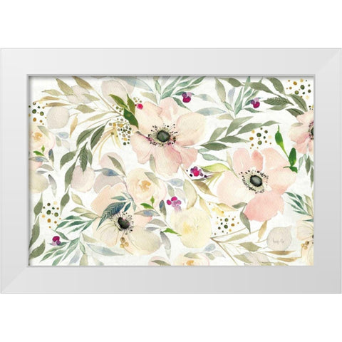 The Joy of White White Modern Wood Framed Art Print by Rice, Kristy