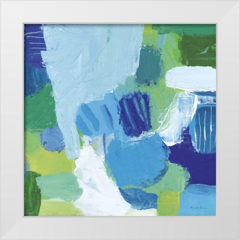 Mountain Reflection I White Modern Wood Framed Art Print by Zaman, Farida