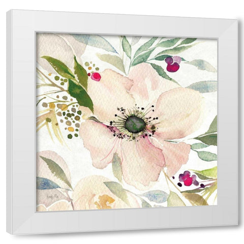The Joy of White II White Modern Wood Framed Art Print by Rice, Kristy