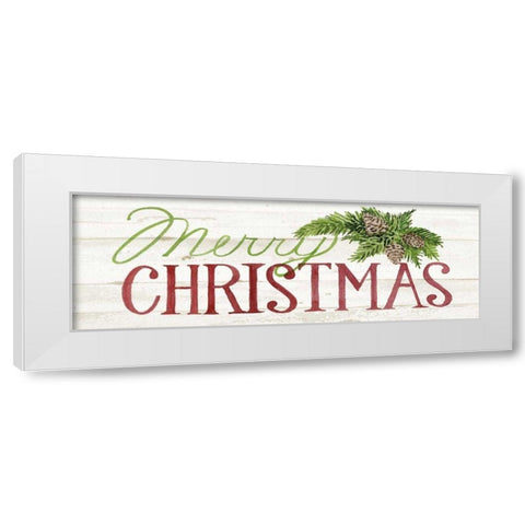 Holiday Sayings II on Wood Whitewash v2 White Modern Wood Framed Art Print by McKenna, Kathleen Parr