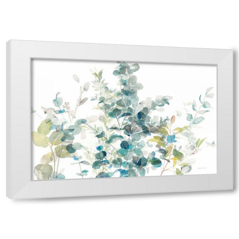 Eucalyptus I White Crop White Modern Wood Framed Art Print by Nai, Danhui