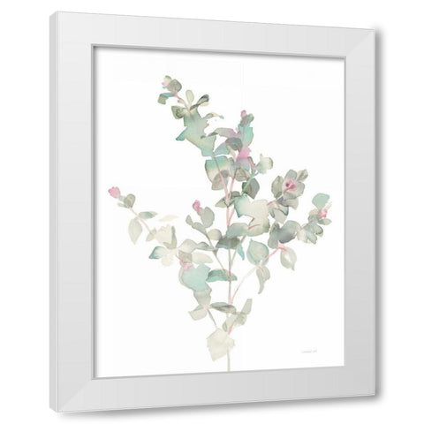 Eucalyptus II White White Modern Wood Framed Art Print by Nai, Danhui