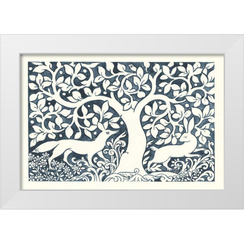 Forest Life III White Modern Wood Framed Art Print by Thomas, Miranda