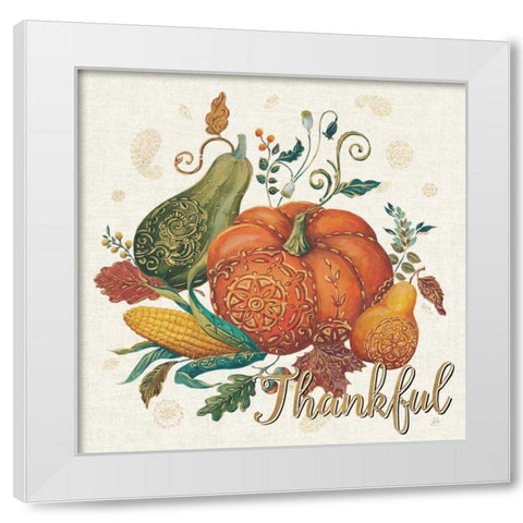 Spice Season VIII - Thankful White Modern Wood Framed Art Print by Brissonnet, Daphne