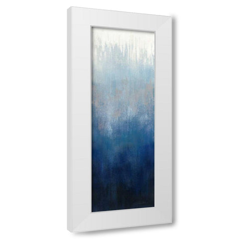 Silver Wave I White Modern Wood Framed Art Print by Vassileva, Silvia