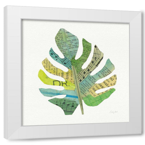 Tropical Fun Palms II White Modern Wood Framed Art Print by Prahl, Courtney