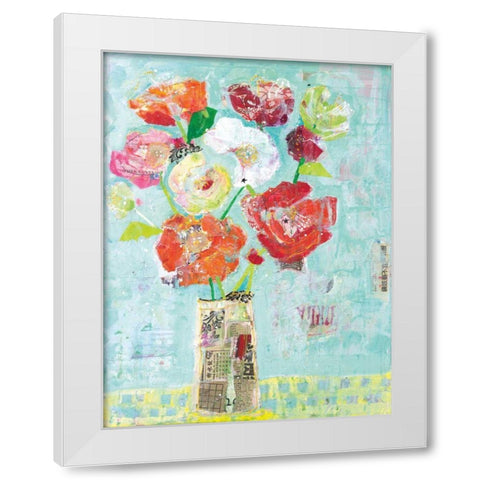 Jersey Queen White Modern Wood Framed Art Print by Day, Kellie