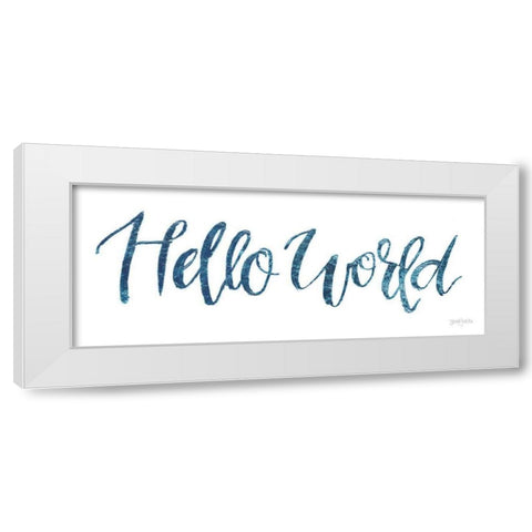 Sweet Baby Boy I White Modern Wood Framed Art Print by Jackson, Jenaya