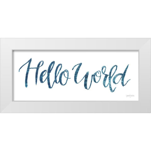 Sweet Baby Boy I White Modern Wood Framed Art Print by Jackson, Jenaya