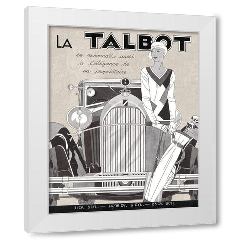 Road Tour II White Modern Wood Framed Art Print by Schlabach, Sue