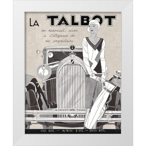 Road Tour II White Modern Wood Framed Art Print by Schlabach, Sue