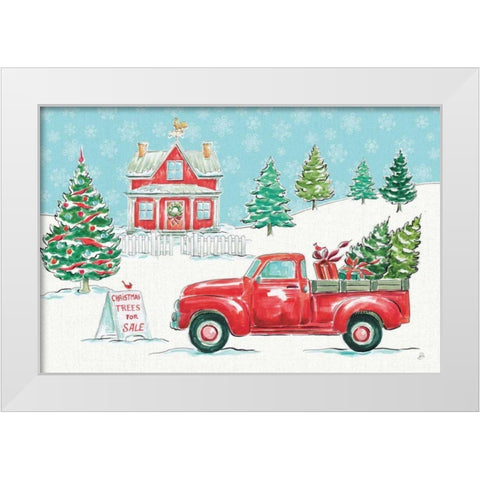 Christmas in the Country II White Modern Wood Framed Art Print by Brissonnet, Daphne