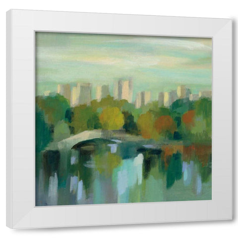 Manhattan Sketches III White Modern Wood Framed Art Print by Vassileva, Silvia