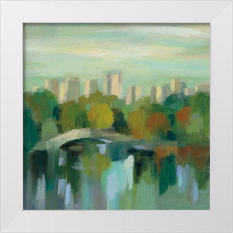 Manhattan Sketches III White Modern Wood Framed Art Print by Vassileva, Silvia