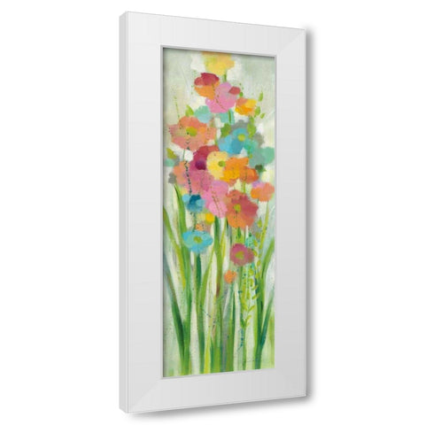 Long Stem Bouquet I White Modern Wood Framed Art Print by Vassileva, Silvia