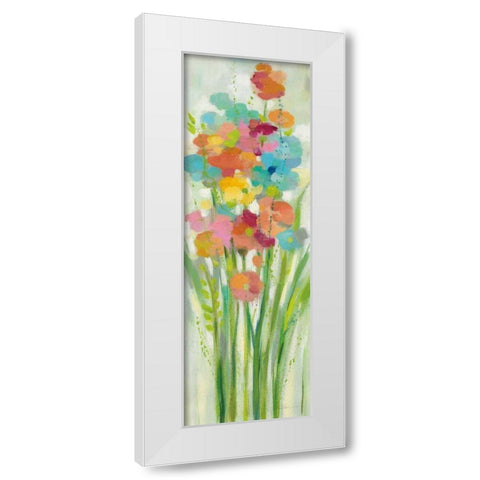 Long Stem Bouquet II White Modern Wood Framed Art Print by Vassileva, Silvia