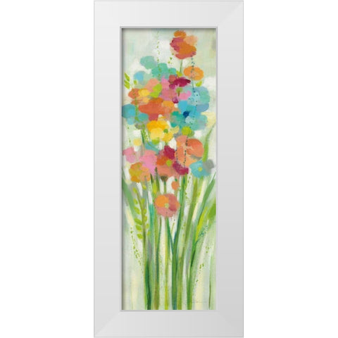 Long Stem Bouquet II White Modern Wood Framed Art Print by Vassileva, Silvia