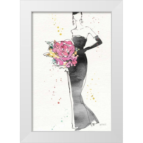 Floral Fashion III v2 White Modern Wood Framed Art Print by Tavoletti, Anne