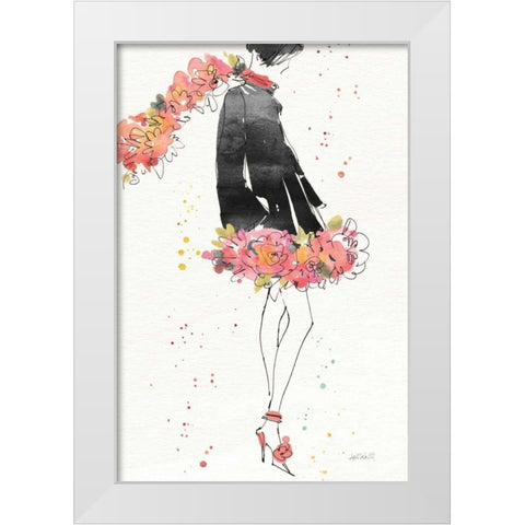 Floral Fashion IV v2 White Modern Wood Framed Art Print by Tavoletti, Anne