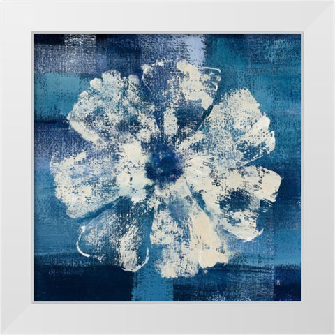 Ocean Bloom I White Modern Wood Framed Art Print by Studio Mousseau