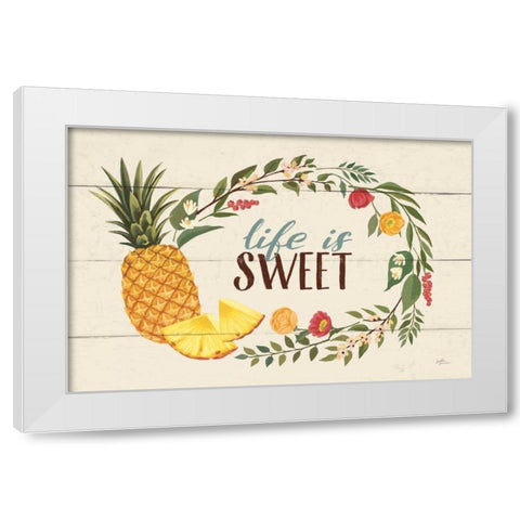 Sweet Life X White Modern Wood Framed Art Print by Penner, Janelle