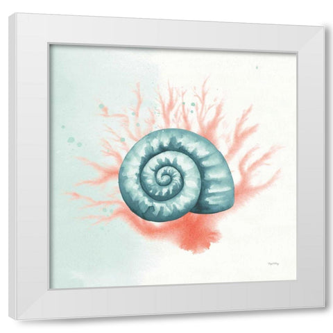 Splash I White Modern Wood Framed Art Print by DeNeige, Elyse