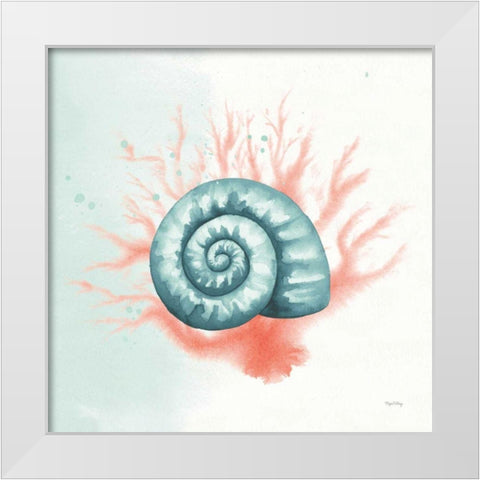 Splash I White Modern Wood Framed Art Print by DeNeige, Elyse