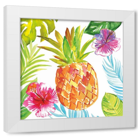 Tropicana VI White Modern Wood Framed Art Print by Zaman, Farida