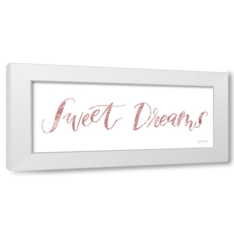 Sweet Baby Girl II Pink White Modern Wood Framed Art Print by Jackson, Jenaya