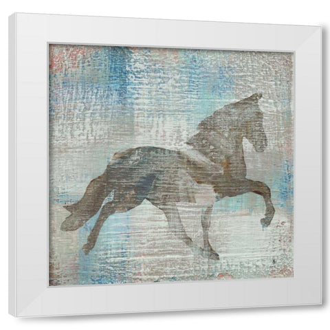 Cheval II Brown White Modern Wood Framed Art Print by Studio Mousseau