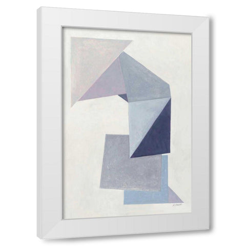Paper Trail White Modern Wood Framed Art Print by Schick, Mike