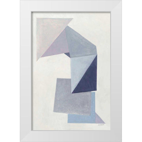 Paper Trail White Modern Wood Framed Art Print by Schick, Mike