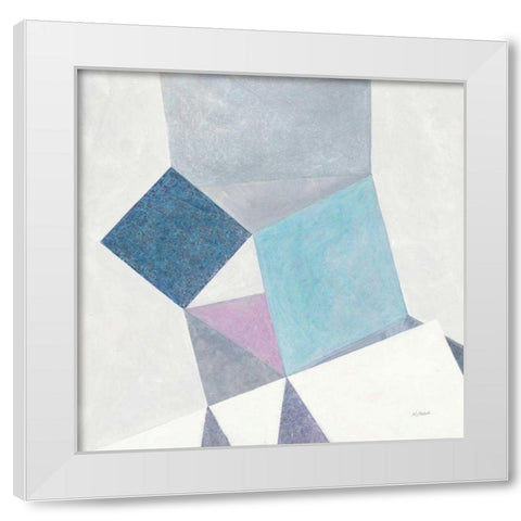 Paper Cut White Modern Wood Framed Art Print by Schick, Mike