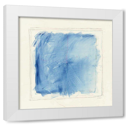 Basic Square White Modern Wood Framed Art Print by Schick, Mike