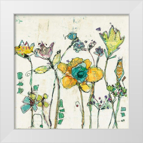 Monkey and Mommy Cream White Modern Wood Framed Art Print by Day, Kellie