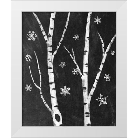 Snowy Birches IV White Modern Wood Framed Art Print by Urban, Mary