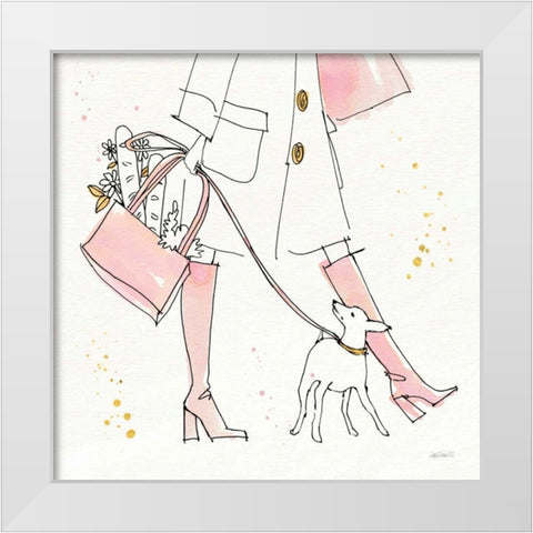 Fashion Feet I White Modern Wood Framed Art Print by Tavoletti, Anne