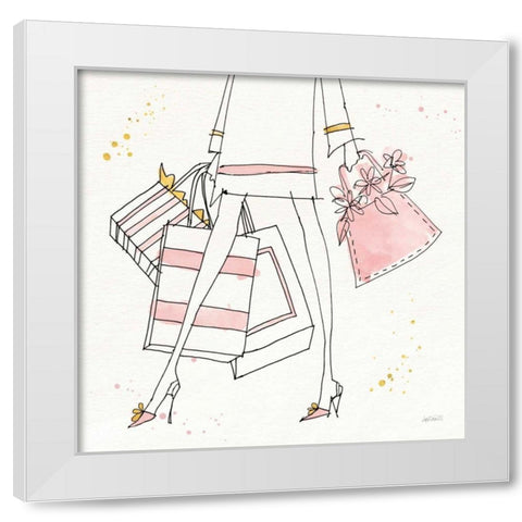 Fashion Feet II White Modern Wood Framed Art Print by Tavoletti, Anne