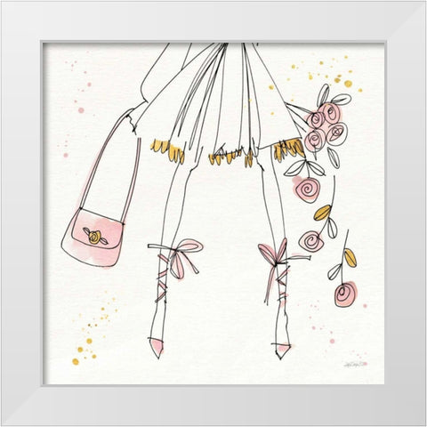 Fashion Feet IV White Modern Wood Framed Art Print by Tavoletti, Anne