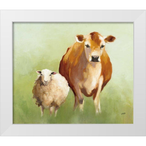BFF II White Modern Wood Framed Art Print by Purinton, Julia