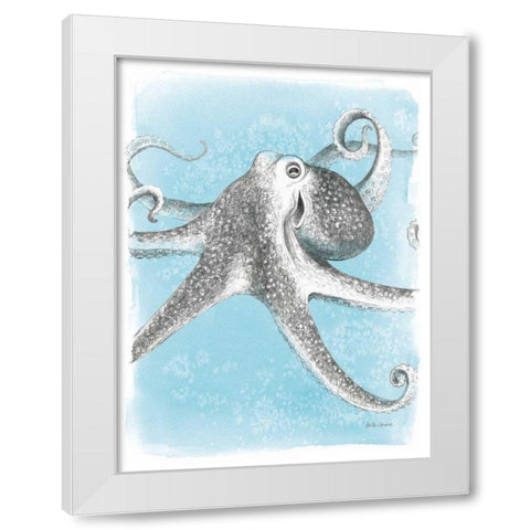 Coastal Sea Life II White Modern Wood Framed Art Print by Grove, Beth
