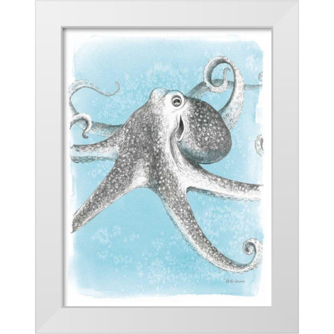 Coastal Sea Life II White Modern Wood Framed Art Print by Grove, Beth