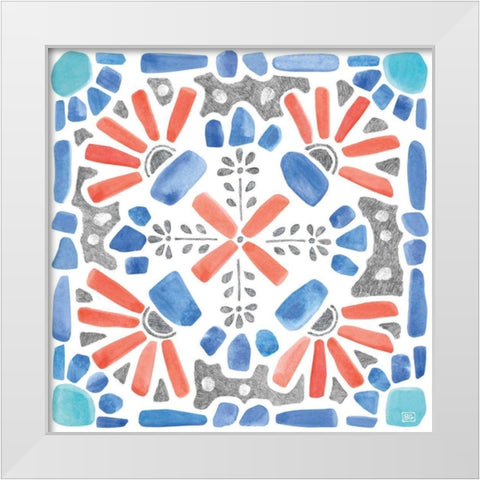 Coastal Sea Life IX White Modern Wood Framed Art Print by Grove, Beth