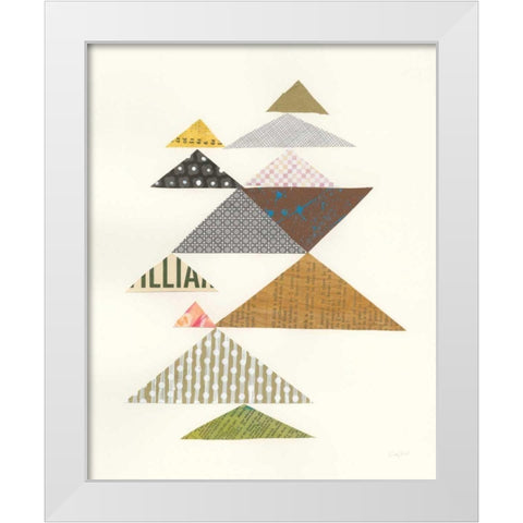 Modern Abstract Triangles II White Modern Wood Framed Art Print by Prahl, Courtney