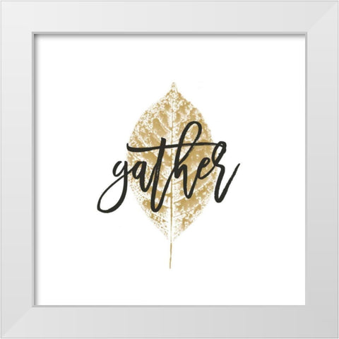 Harvest Sentiments V White Modern Wood Framed Art Print by Hershey, Moira